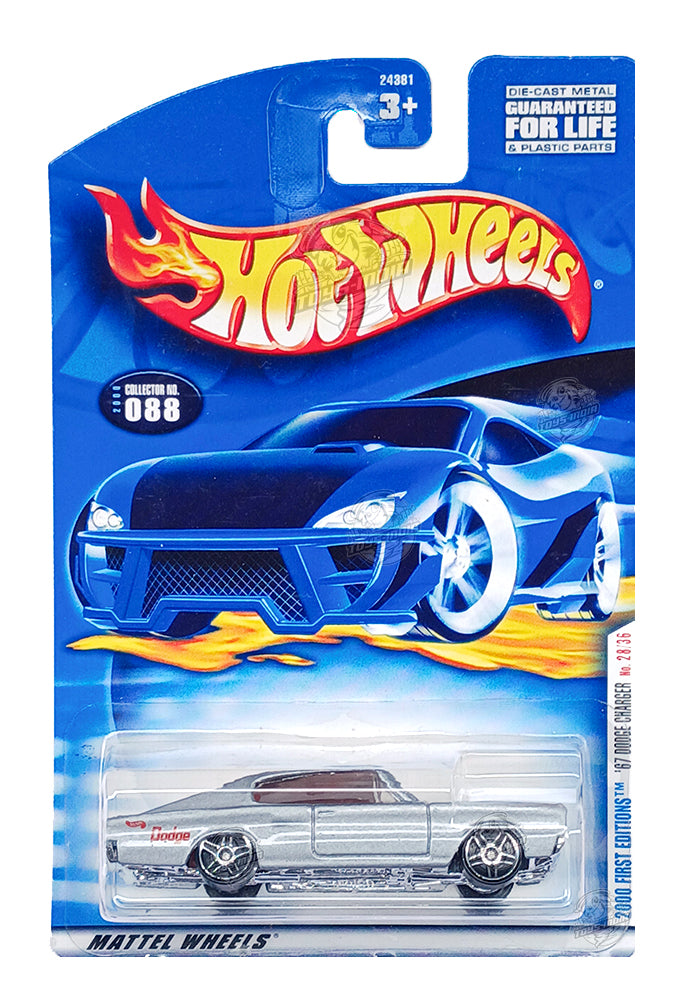 EXCLUSIVES Hot Wheels 2000 First Editions '67 Dodge Charger - Grey