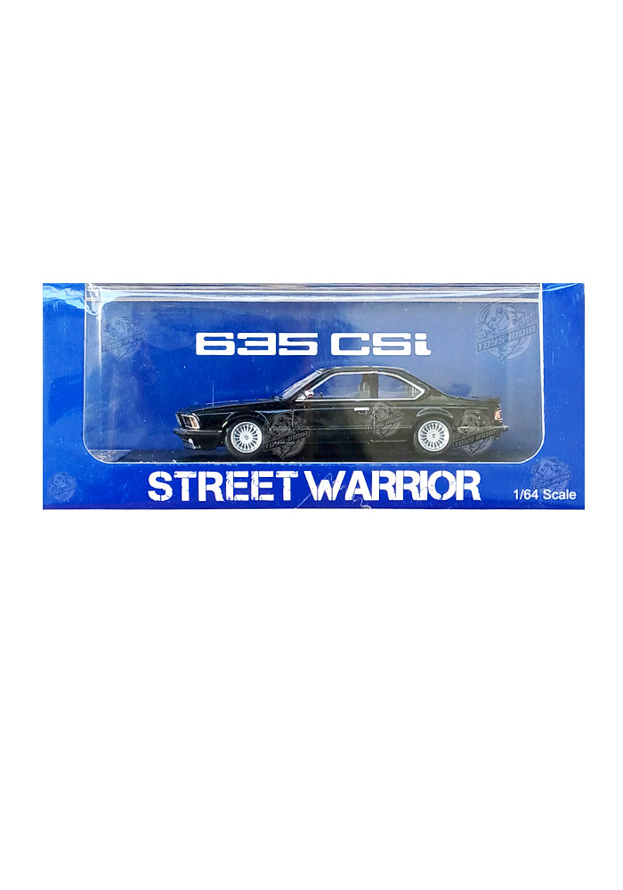 EXCLUSIVES Street Warrior BMW 635 CSi - Black (Scale 1:64)– Toys-India.com
