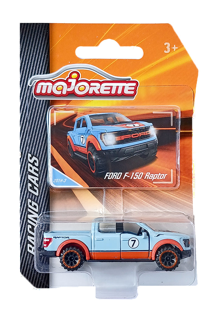 Majorette Racing Cars Ford F-150 Raptor - Blue / Orange - 2025 Card ...