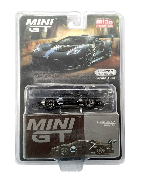 MINI GT 1/64 FORD MUSTANG SHELBY GT500 SHADOW BLACK / MIJO HOBBY