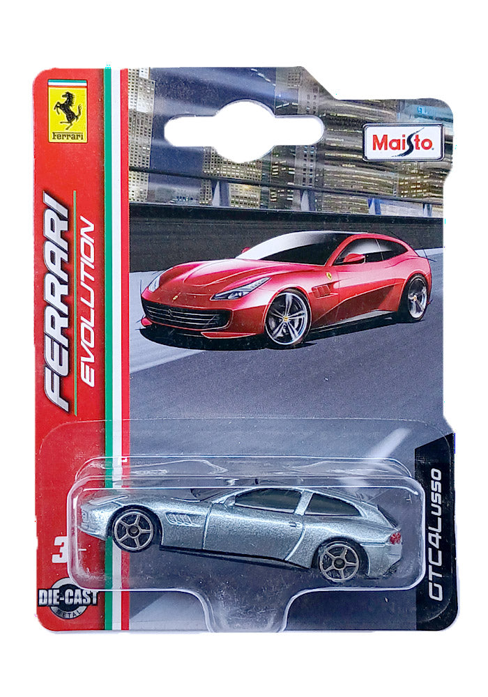 Maisto Ferrari Evolution GTC4Lusso - Silver (1:64 Scale)– Toys-India.com