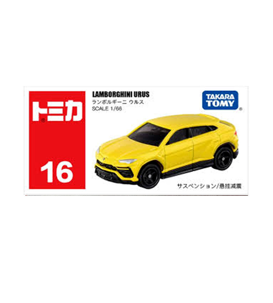 Takara Tomy Lamborghini Urus - Yellow - TOMICA– Toys-India.com