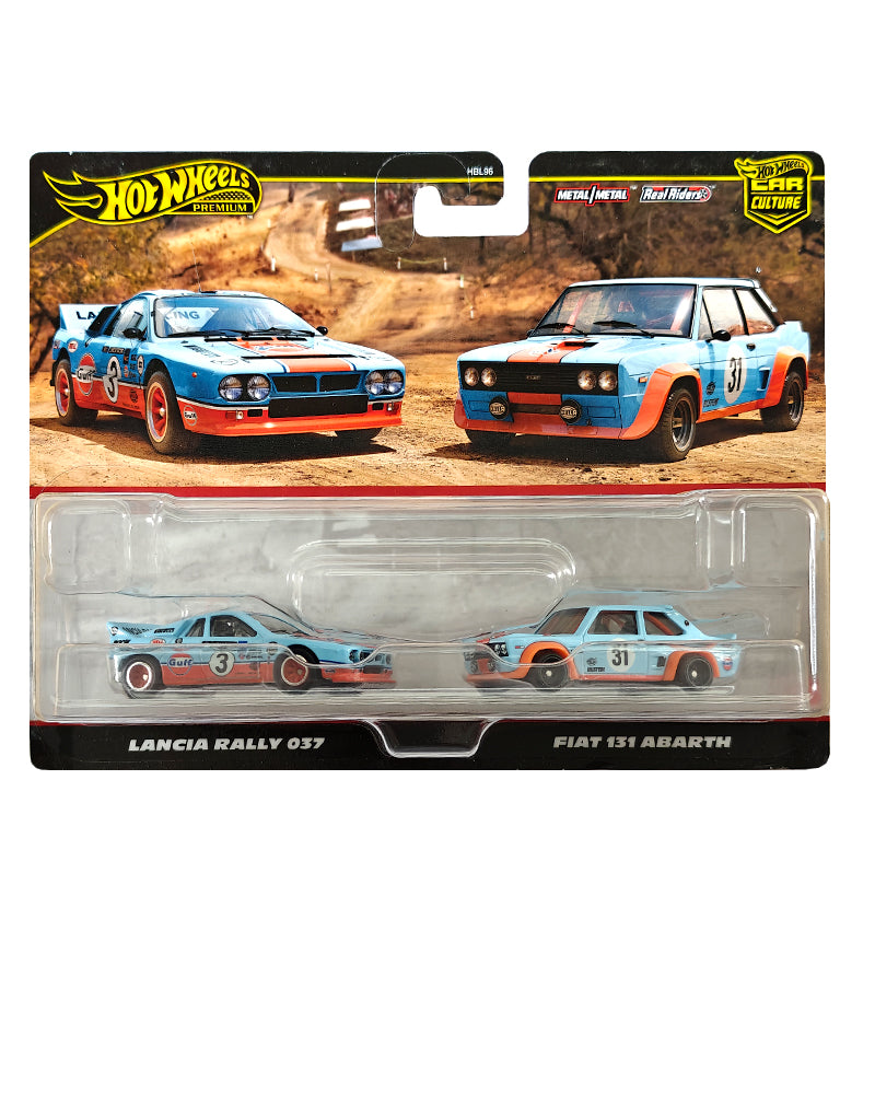 Hot Wheels Premium 2Pack Lancia Rally 037 Fiat 131 Abarth (Golfo Hot Wheels Premium 2Pack Lancia Rally 037 Fiat 131 Abarth (Golfo