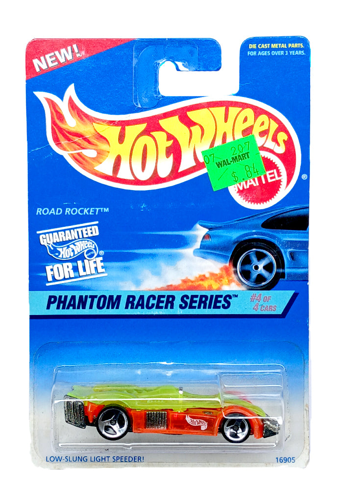 EXCLUSIVES Hot Wheels Phantom Racer Series Road Rocket - Orange / Gree ...