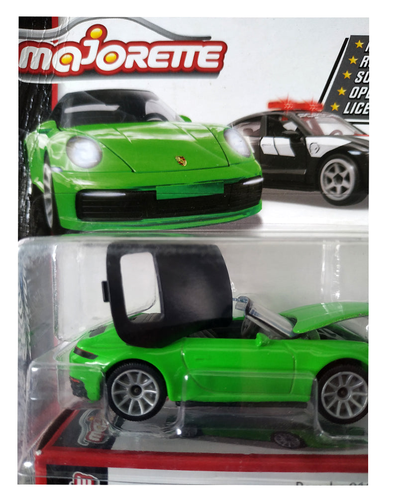 Majorette Porsche Edition Porsche 911 Carrera S - Green - 2022 Card