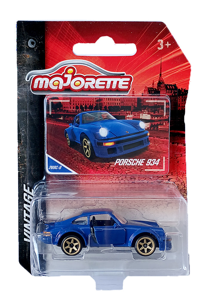 Majorette Vintage Porsche 934 Blue 2025 Card–