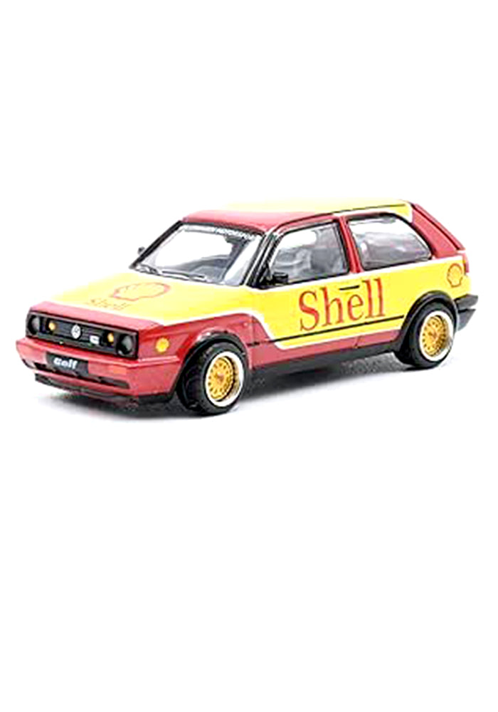 XCARTOYS Pop Race Shell Volkswagen Golf GTI MK2 - Red / Yellow (Scale ...