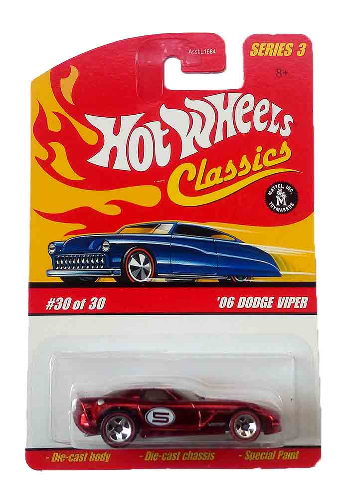 EXCLUSIVES Hot Wheels Classics Series 3 '06 Dodge Viper - Red