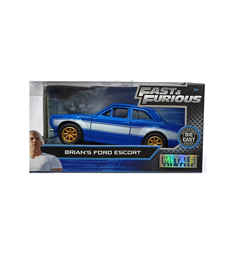 Jada Toys 97188 1 isto 32 Brians Ford Escort Fast & Furious Movie Diecast  Model Car, Blue & W, 1 - Fry's Food Stores