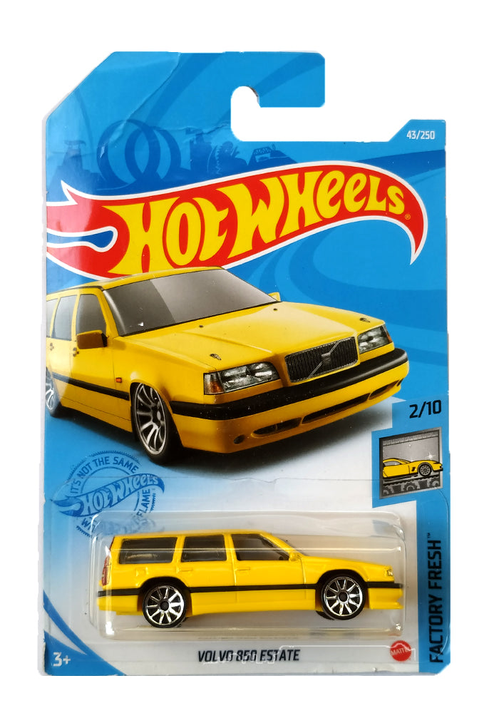 EXCLUSIVES Hot Wheels Volvo 850 Estate - Yellow - 2020 Card (Creased C–  Toys-India.com